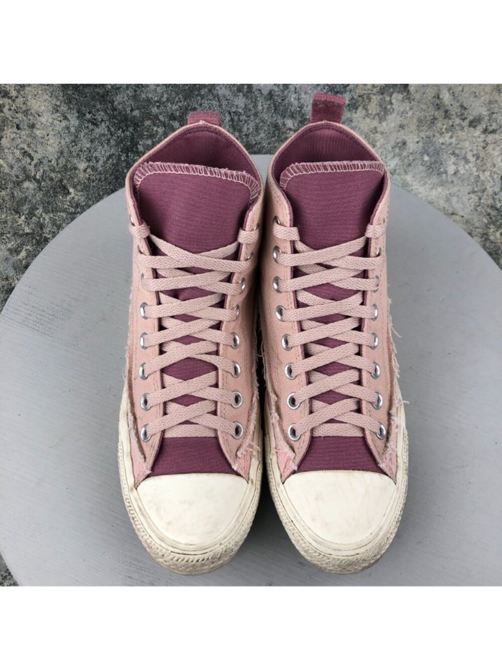 Converse Women's Size 11 Chuck Taylor All Star Pink Purple High Top Sneakers - Picture 3 of 14